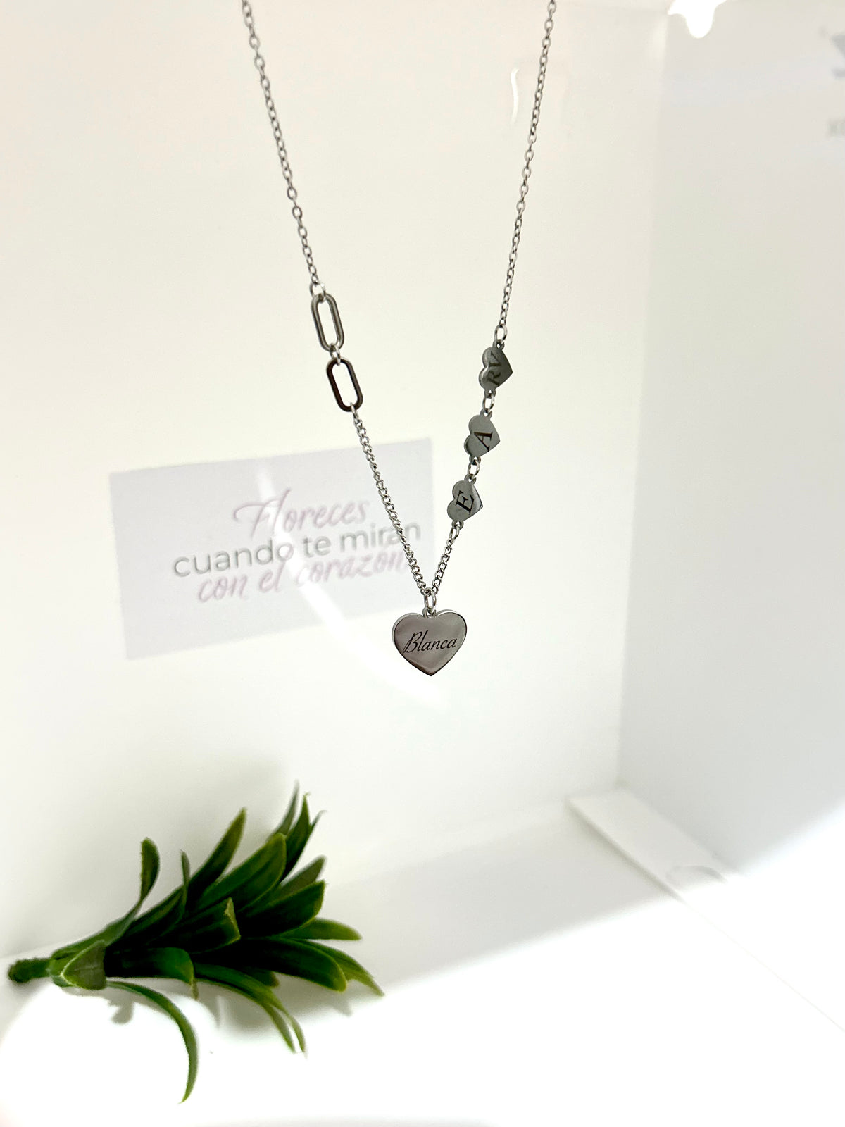 Collar Corazones Personalizado