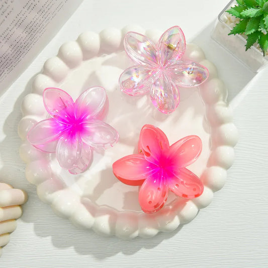 Set Pinza Flor de Mayo rosa